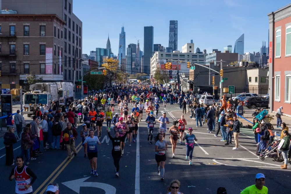 Các vận động viên tham gia giải chạy marathon tại thành phố New York. (Nguồn: Getty Images)