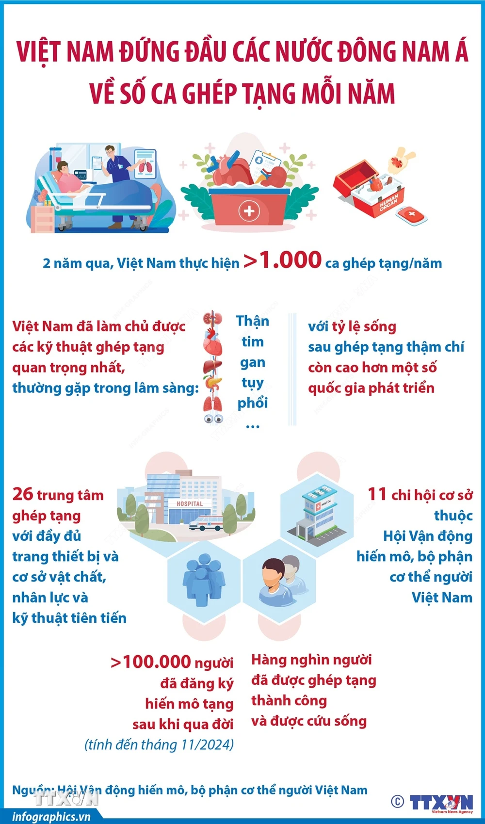 Việt Nam đứng đầu các nước Đông Nam Á về số ca ghép tạng mỗi năm- Ảnh 1.