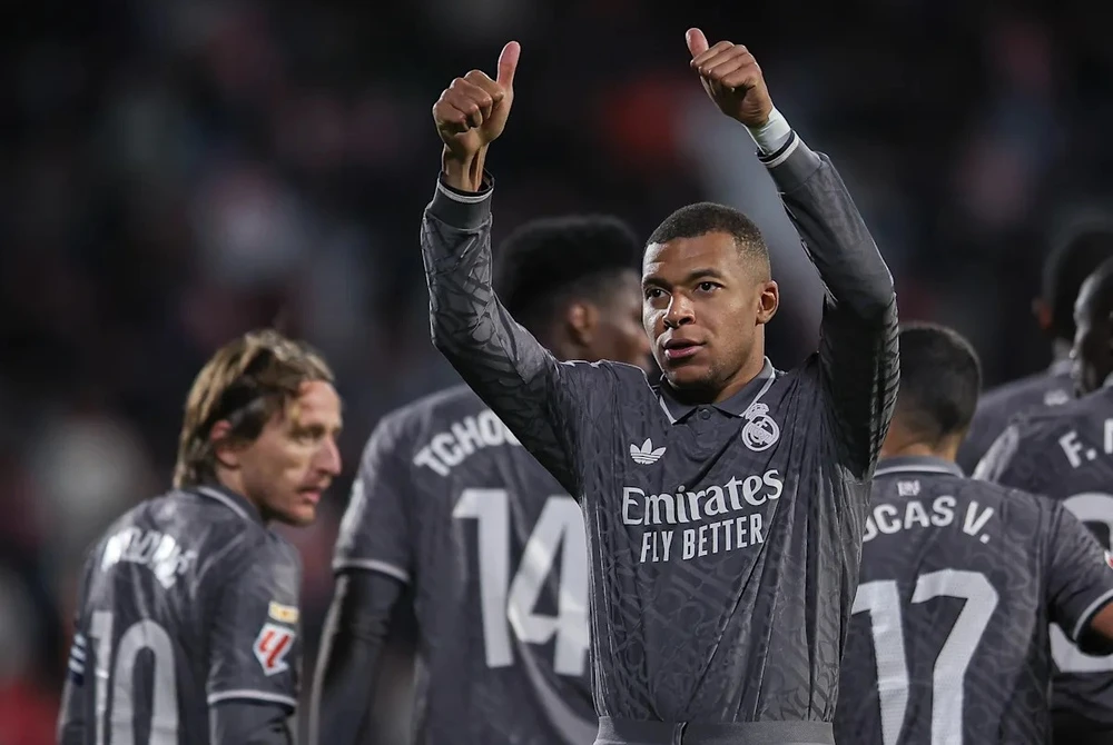 Mbappe ghi bàn giúp Real Madrid giành chiến thắng. (Nguồn: Getty Images)