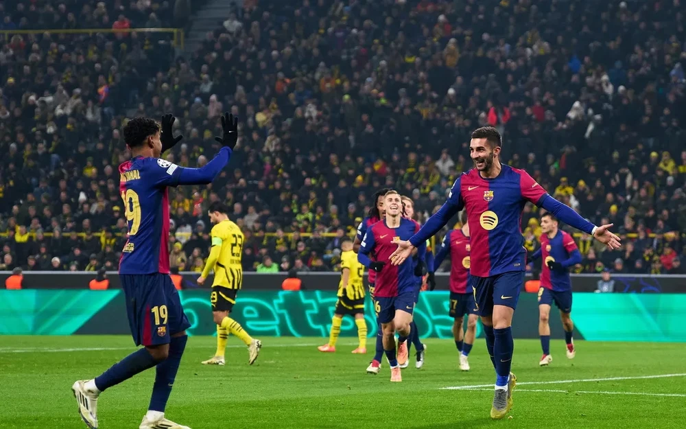 Barcelona lên top 2 Champions League. (Nguồn: Getty Images)