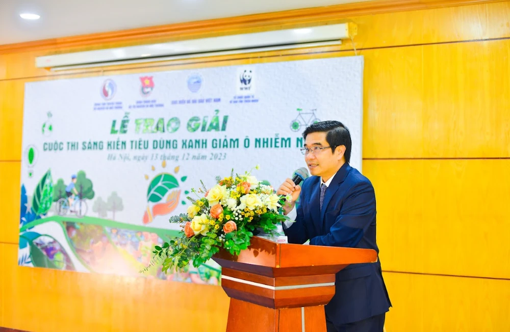 Cục trưởng Cục Biển và Hải đảo Việt Nam (Bộ Tài nguyên và Môi trường) Nguyễn Đức Toàn phát biểu tại sự kiện. (Ảnh: PV/Vietnam+)