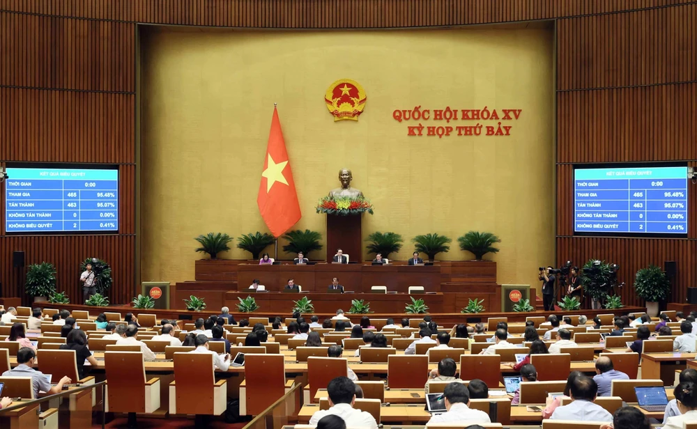 Quang cảnh phiên họp Quốc hội. (Nguồn: TTXVN)