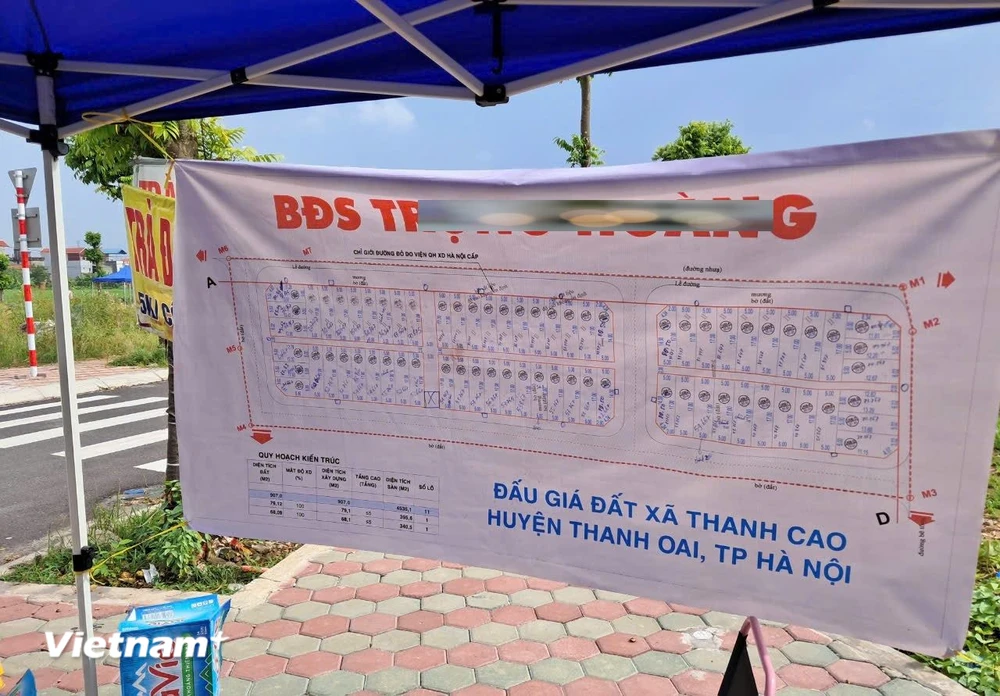 Đấu giá đất hơn 100 triệu đồng/m2 ở Thanh Oai: Tình hình hiện tại ra sao?- Ảnh 1.