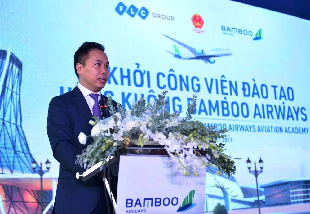 Ông Đặng Tất Thắng, Phó Chủ tịch thường trực Bamboo Airways. (Ảnh: Việt Hùng/Vietnam+)