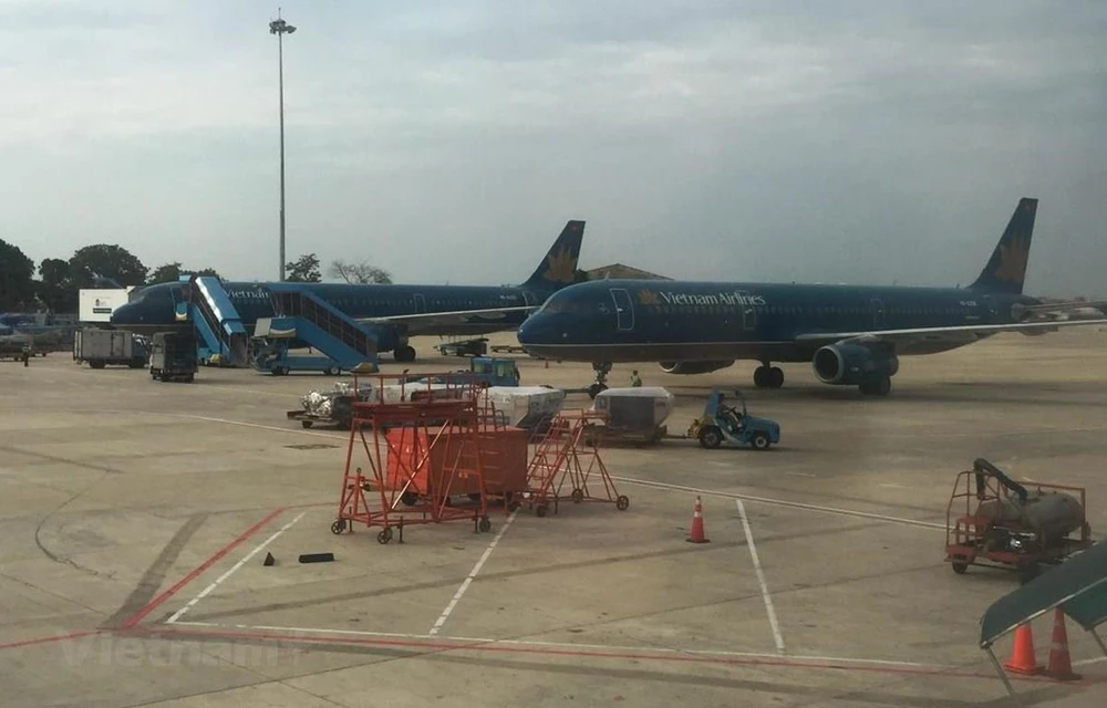 Máy bay của hãng hàng không Vietnam Airlines. (Ảnh: Việt Hùng/Vietnam+)