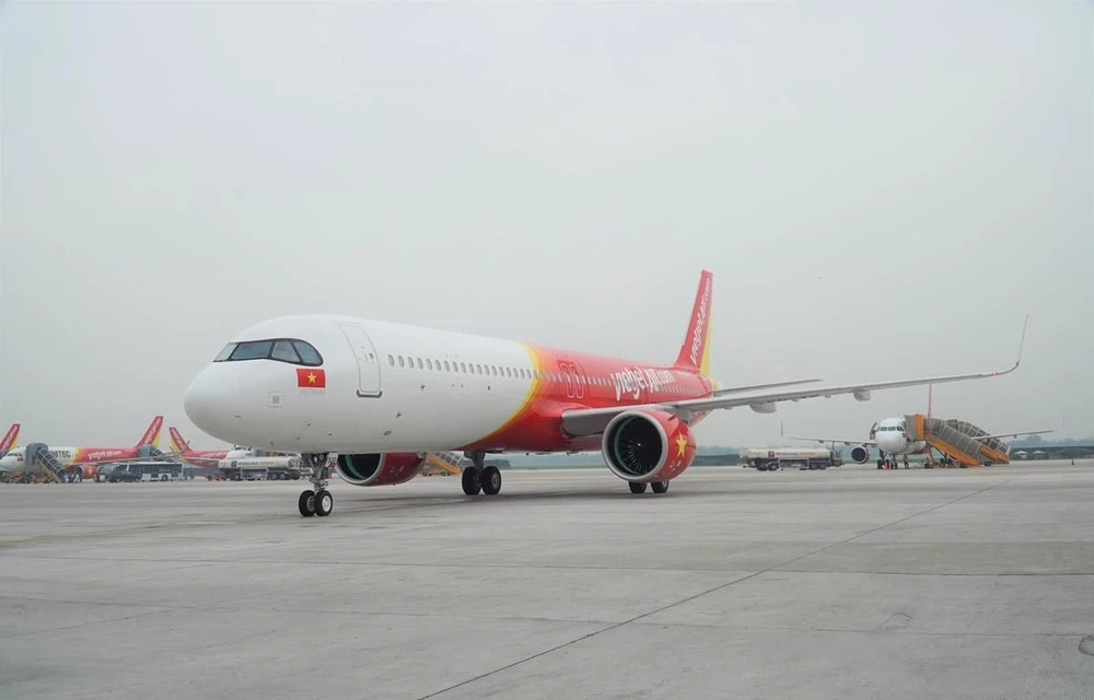 Hãng hàng không Vietjet vừa mở thêm hàng loạt các đường bay mới từ các thành phố Việt Nam tới Hàn Quốc. (Ảnh: CTV/Vietnam+)