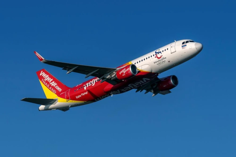 Máy bay của hãng hàng không Vietjet. (Ảnh: CTV/Vietnam)