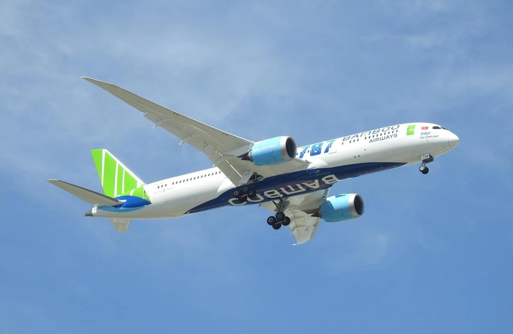 Sau đúng một năm cất cánh, lợi nhuận trước thuế của hãng hàng không Bamboo Airways đạt 303 tỷ đồng trong năm 2019 ước. (Ảnh: CTV/Vietnam+)