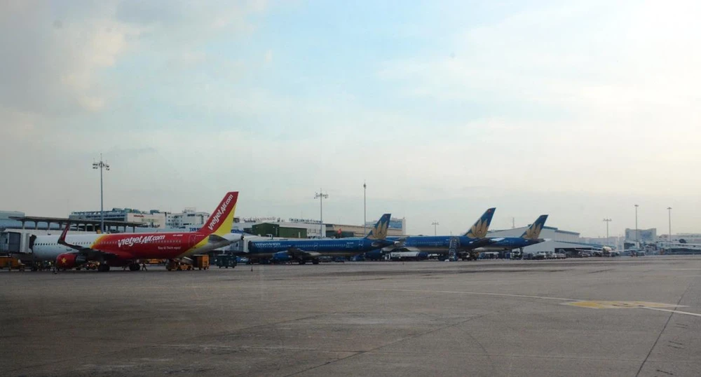 Máy bay của các hãng hàng không Việt Nam. (Ảnh: Việt Hùng/Vietnam+)