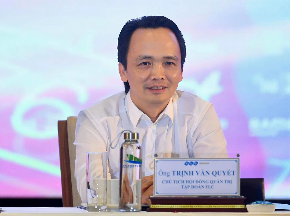 Ông Trịnh Văn Quyết, Chủ tịch Tập đoàn FLC và hãng hàng không Bamboo Airways. (Ảnh: Hoàng Anh/Vietnam+)