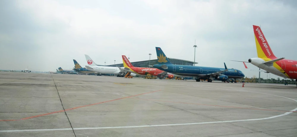 Đường bay Hà Nội-Thành phố Hồ Chí Minh sẽ điều phối theo nguyên tắc 5 phút chỉ có tối đa 1 chuyến bay. (Ảnh: Việt Hùng/Vietnam+)