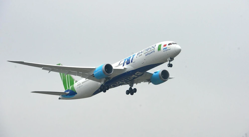 Bamboo Airways liên tiếp mở thêm các đường bay kết nối giữa các vùng miền của cả nước. (Ảnh: Hoàng Anh/Vietnam+)