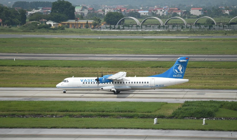 Vietnam Airlines mở thêm đường bay mới Hải Phòng-Điện Biên được khai thác bằng máy bay ATR72. (Ảnh: Hoàng Anh/Vietnam+)