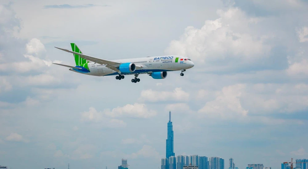 Bamboo Airways mở thêm nhiều đường bay mới đáp ứng nhu cầu đi lại của người dân.(Ảnh: Hoài Thu/Vietnam+)