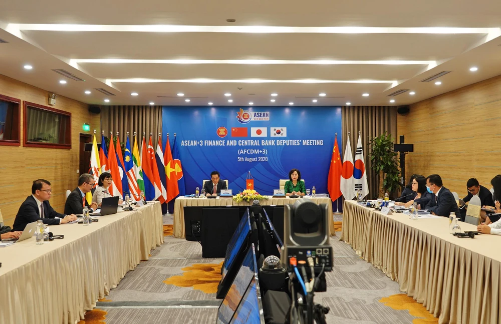 Hội nghị Thứ trưởng Tài chính và Phó Thống đốc Ngân hàng Trung ương ASEAN+3, ngày 5/8. (Ảnh: Vietnam+)