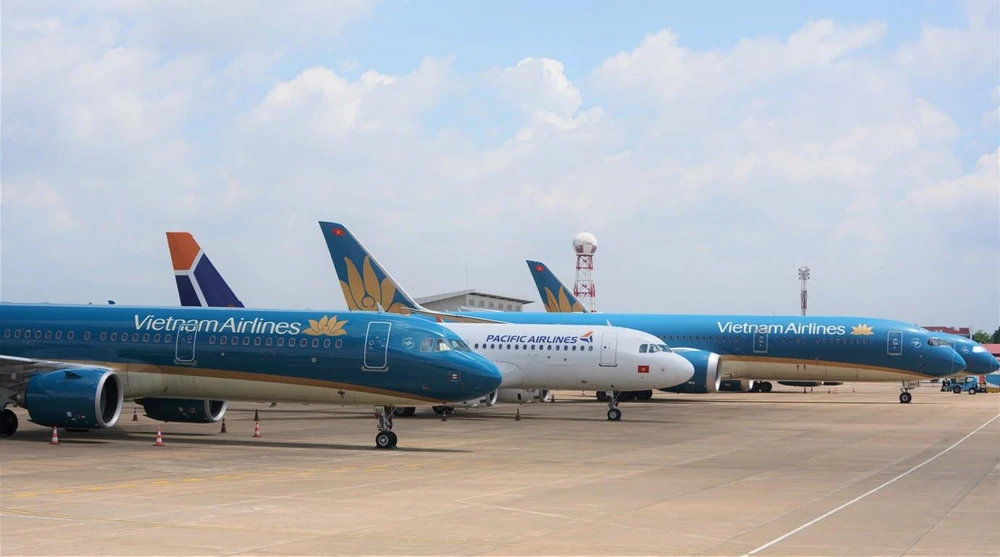 Vietnam Airlines đang chiếm 51,7% thị phần vận chuyển hành khách nội địa. (Ảnh: CTV/Vietnam+)