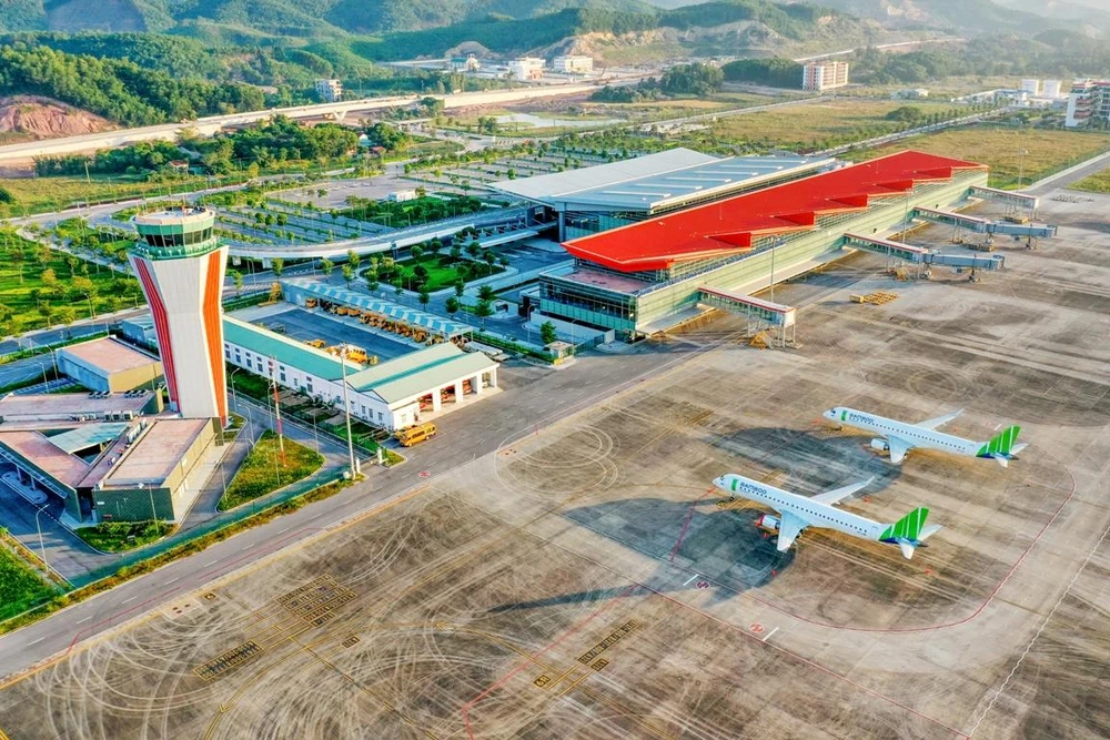 Cảng hàng không quốc tế Vân Đồn là sân bay tư nhân đầu tiên trên cả nước. (Ảnh: CTV/Vietnam+)