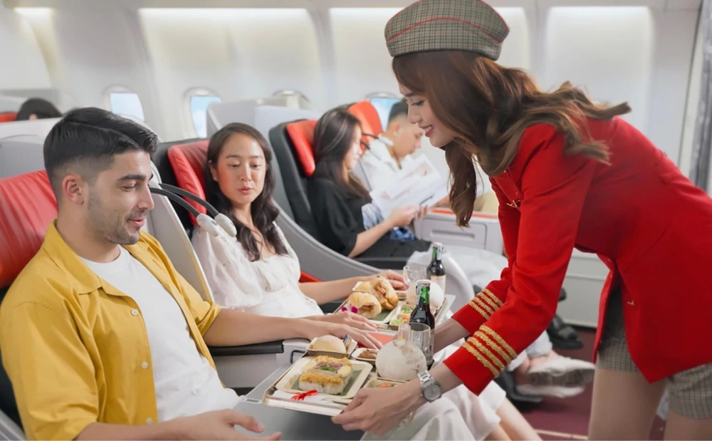 Vietjet cũng được vinh danh là hãng hàng không chi phí thấp tốt nhất Việt Nam. (Ảnh: CTV/Vietnam+)