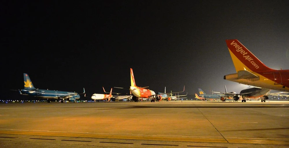 Các hãng hàng không Việt Nam sẽ tăng cường bay đêm trong dịp cao điểm Tết Nguyên đán Quý Mão 2023. (Ảnh: CTV/Vietnam+)