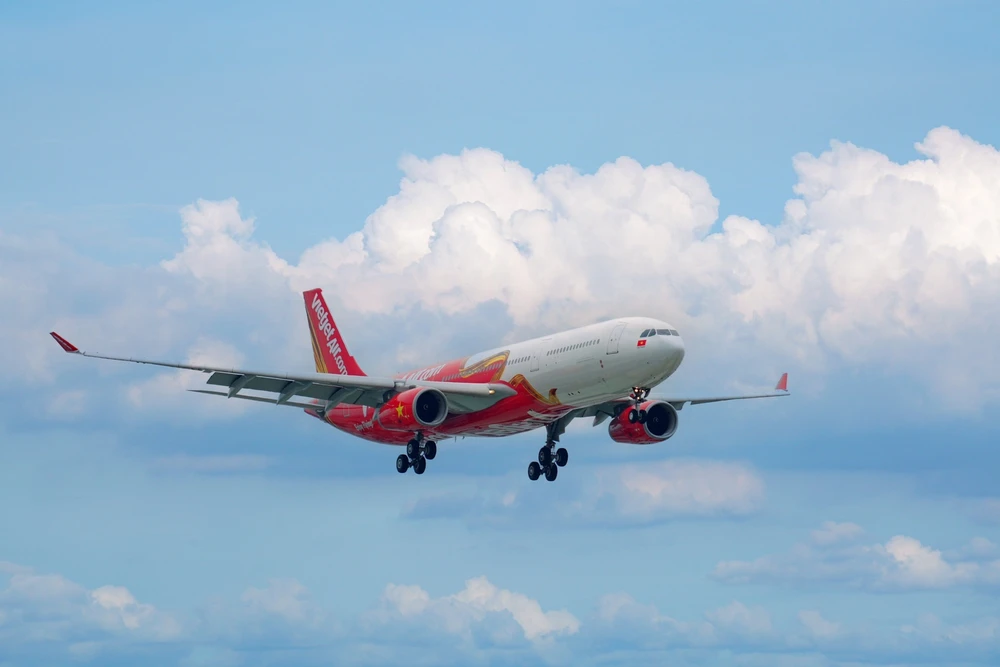 Vietjet sẽ sử dụng máy bay Airbus A330-300 trên đường bay mở tới Australia vào tháng Sáu này. (Ảnh: CTV/Vietnam+)