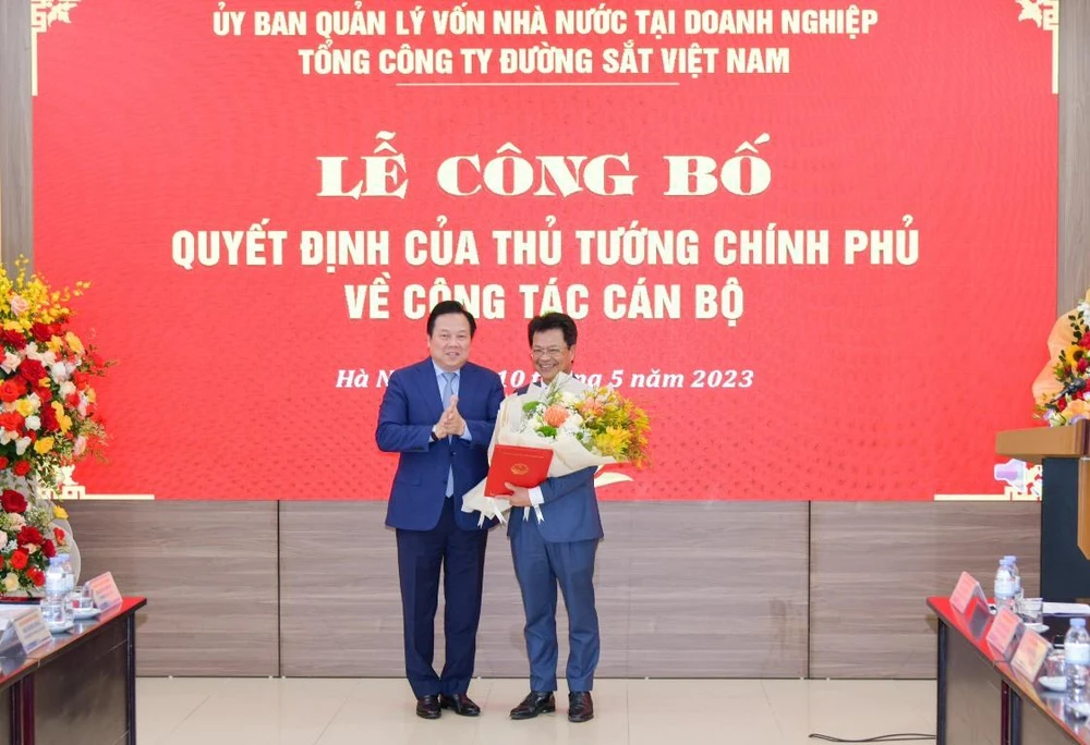 Ông Đặng Sỹ Mạnh được bổ nhiệm làm Chủ tịch Hội đồng thành viên Tổng công ty Đường sắt Việt Nam. (Ảnh: CTV/Vietnam+)