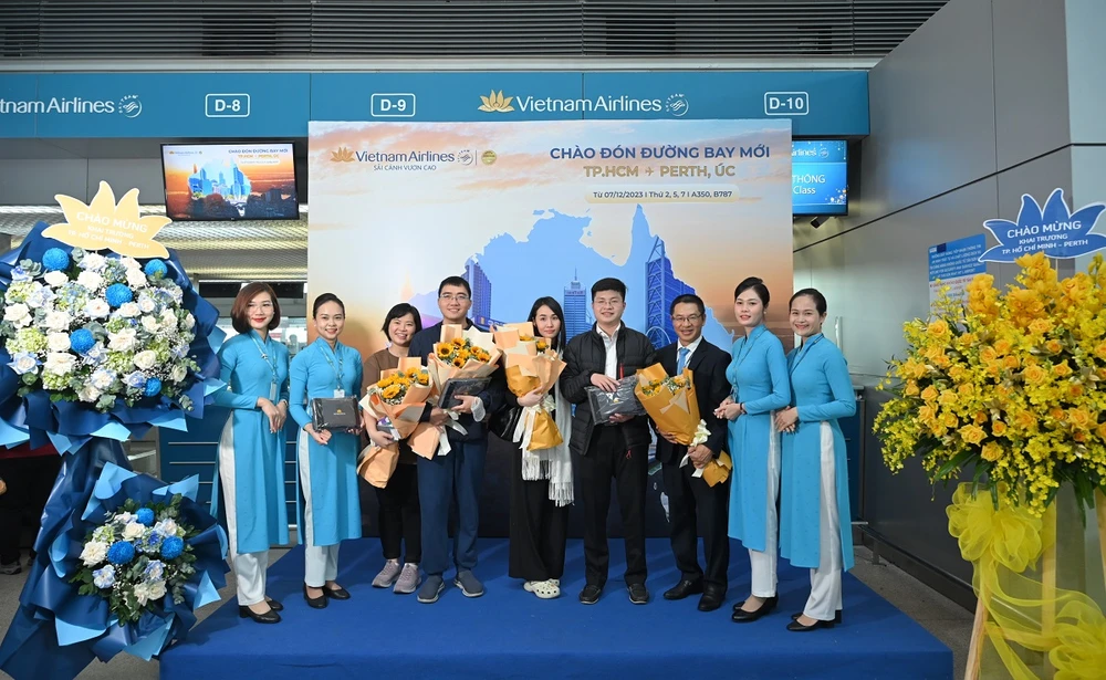 Vietnam Airlines mở đường bay thẳng Perth-Thành phố Hồ Chí Minh