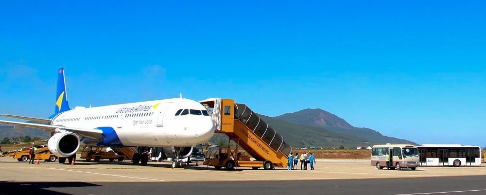 Máy bay của Hãng hàng không Vietravel Airlines. (Ảnh: PV/Vietnam+)