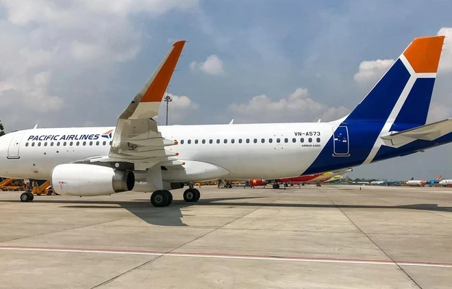 Máy bay của Hãng hàng không Pacific Airlines. (Ảnh: PV/Vietnam+)