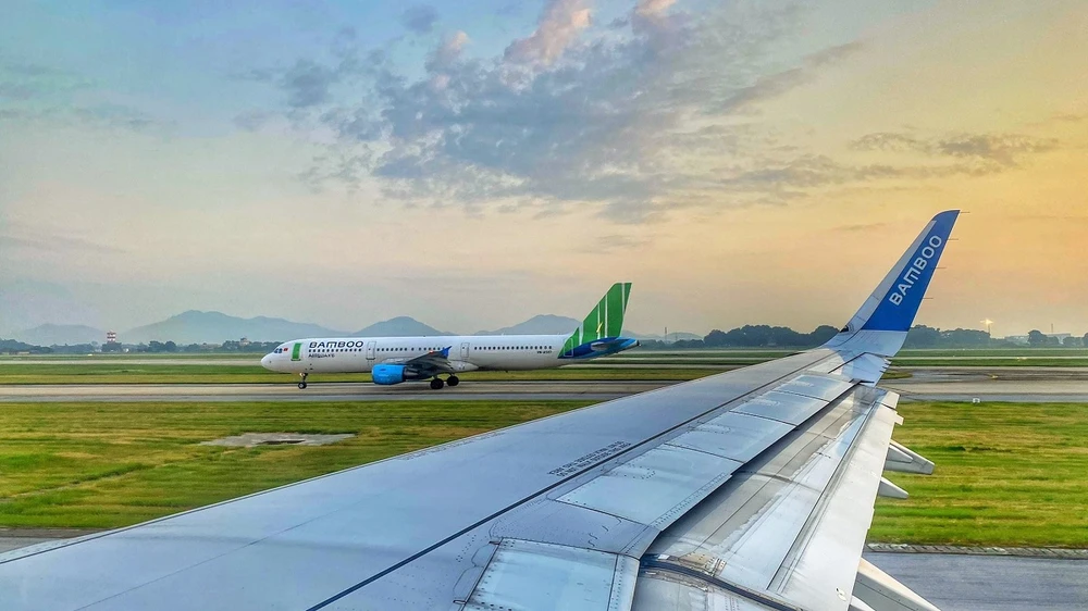 Hãng hàng không Bamboo Airways dự kiến tăng quy mô đội bay vào cuối năm nay. (Ảnh: PV/Vietnam+)