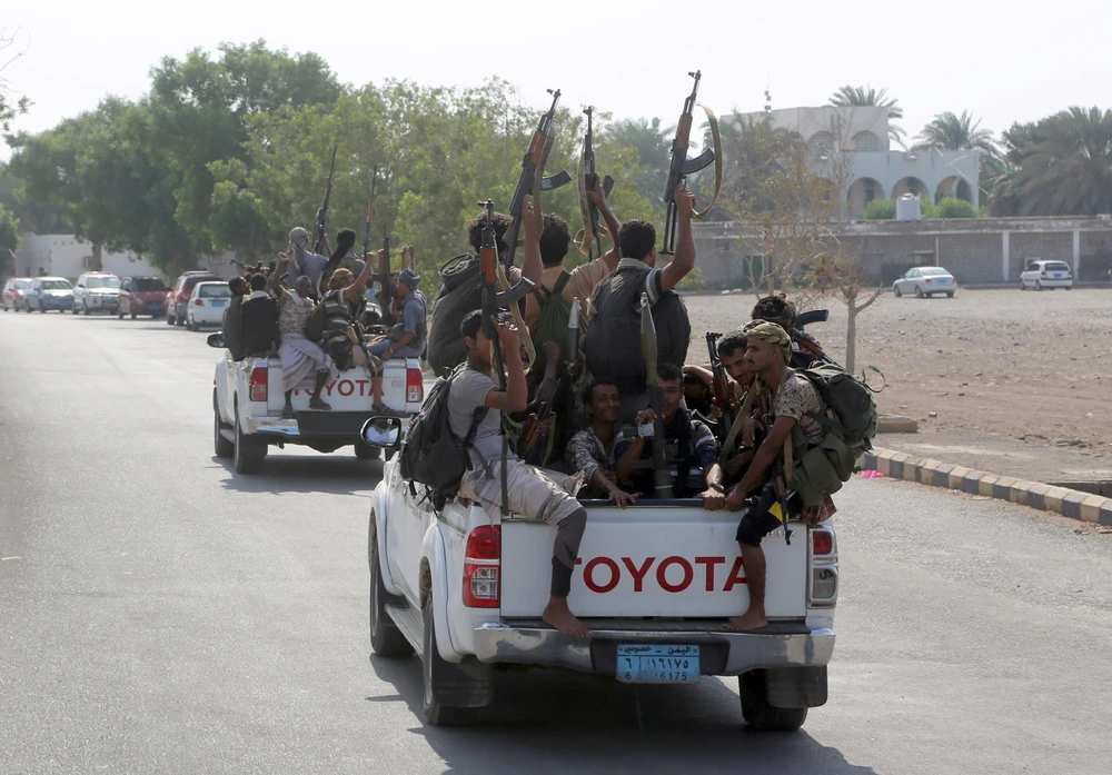Các lực lượng Houthi tại thành phố Hodeidah, Yemen, ngày 29/12/2018. (Ảnh: AFP/TTXVN) 