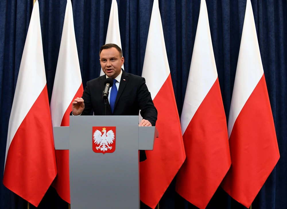 Tổng thống Ba Lan Andrzej Duda. (Nguồn: AFP/TTXVN)
