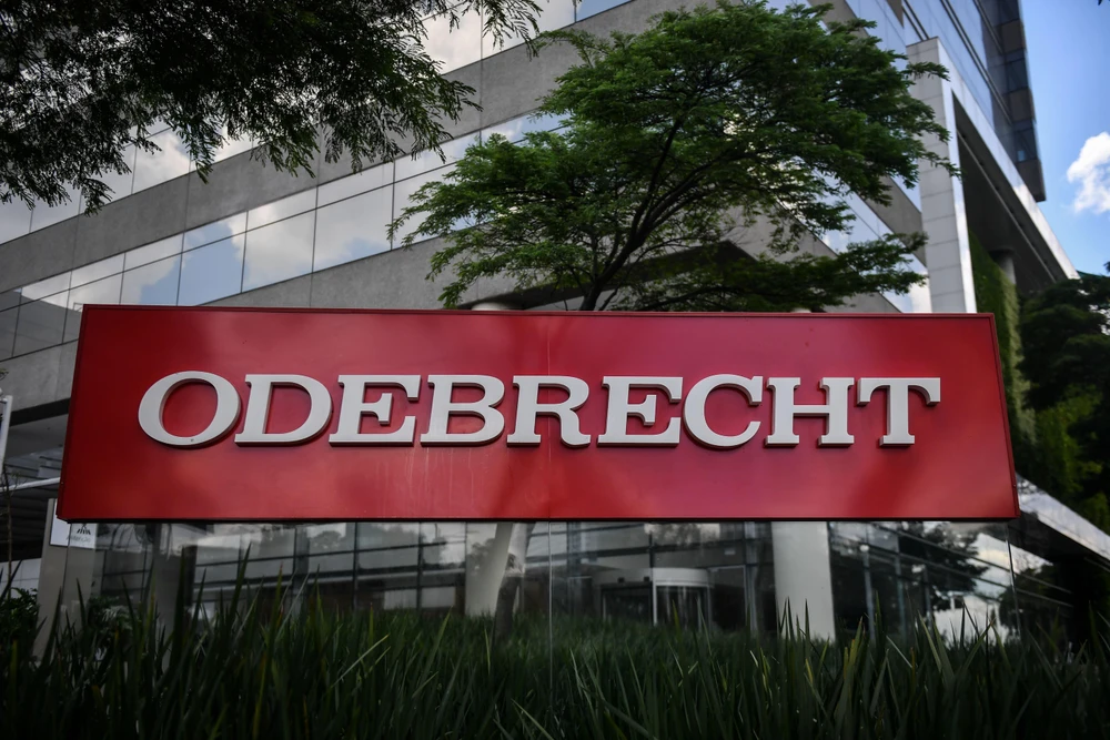 Trụ sở tập đoàn Odebrecht tại Sao Paulo, Brazil ngày 4/12/2018. (Ảnh: AFP/ TTXVN)