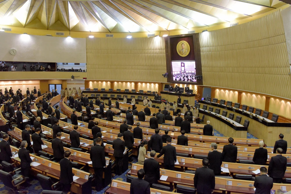 Toàn cảnh một phiên họp Quốc hội Thái Lan ở Bangkok. (Ảnh: AFP/TTXVN)