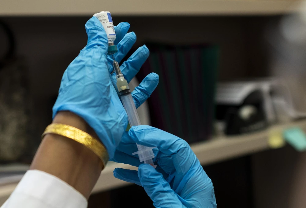 Vắcxin phòng sởi, quai bị, rubella, ngày 5/4/2019. (Ảnh: AFP/TTXVN)