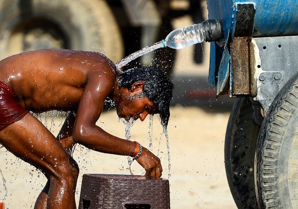 Nắng nóng trên 50 độ C tại Ấn Độ. (Nguồn: AFP/TTXVN)