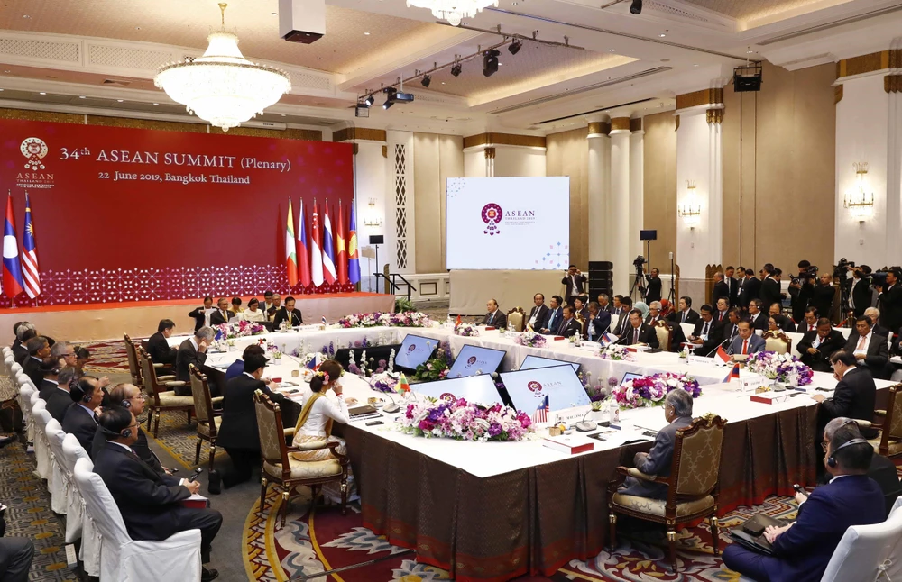 Toàn cảnh Phiên toàn thể Hội nghị cấp cao ASEAN lần thứ 34. (Ảnh: Thống Nhất/TTXVN) 