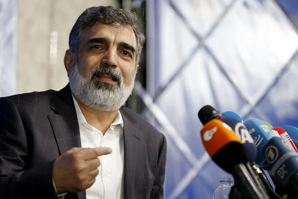 Người phát ngôn Tổ chức Năng lượng Nguyên tử của Iran (AEOI) Behrouz Kamalvandi. (Ảnh: AFP/TTXVN)