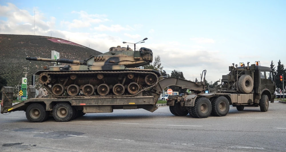 Binh sỹ Thổ Nhĩ Kỳ triển khai tại khu vực Hatay gần biên giới với Syria ngày 12/1/2019. (Ảnh: AFP/TTXVN)