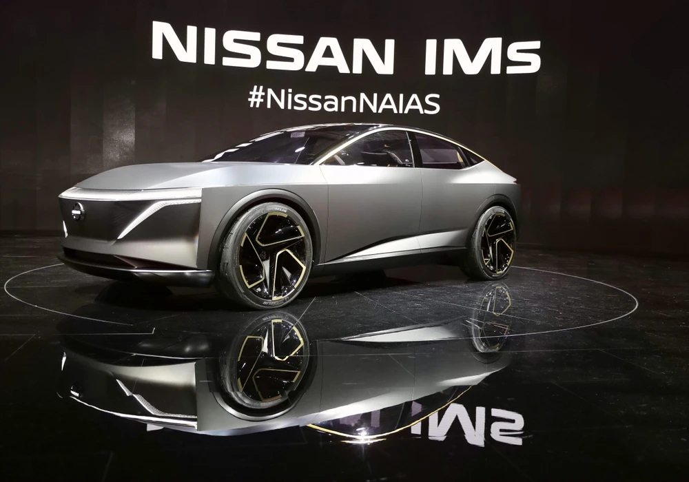 Mẫu ôtô của hang Nissan được giới thiệu tại Triển lãm ô tô quốc tế Bắc Mỹ ở Detroit, Mỹ, ngày 14/1/2019. (Ảnh: THX/TTXVN)