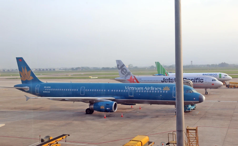 Vietnam Airlines điều chỉnh kế hoạch khai thác nhiều chuyến bay tới Đài Loan và ngược lại do ảnh hưởng của bão Bailu. (Ảnh: Huy Hùng/TTXVN)