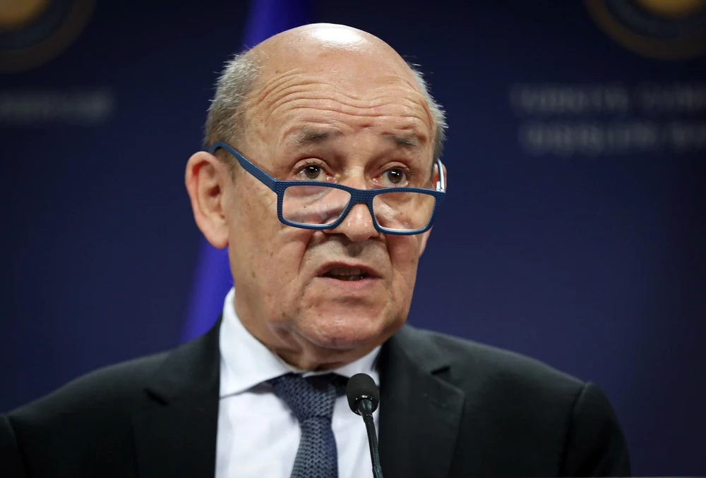 Ngoại trưởng Pháp Jean Yves Le Drian. (Ảnh: AFP/TTXVN)