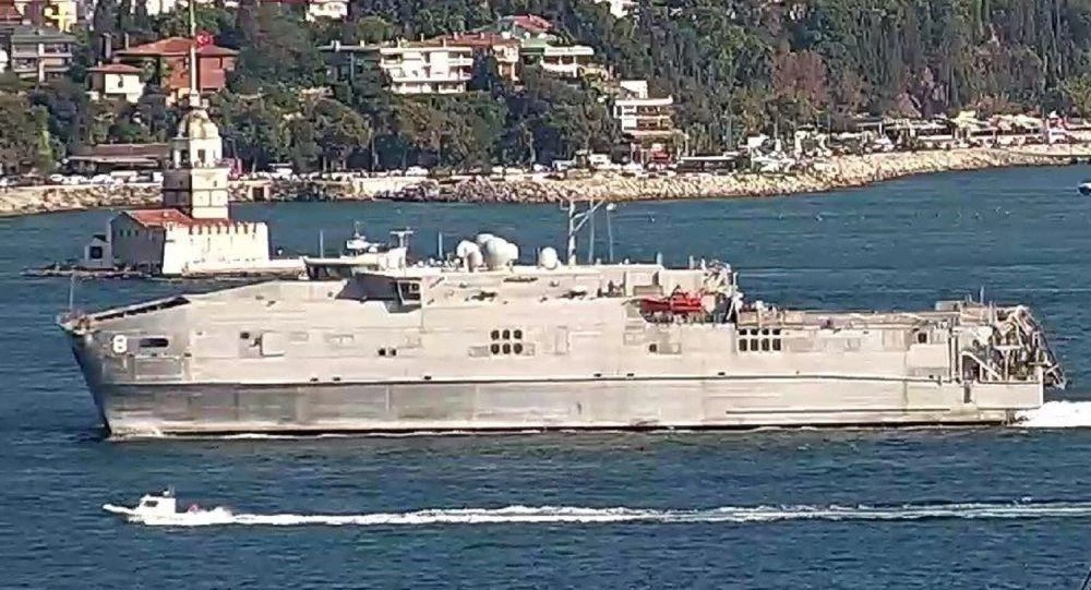 Tàu USNS Yuma của Hải quân Mỹ. (Ảnh: Sputnik/ TTXVN)