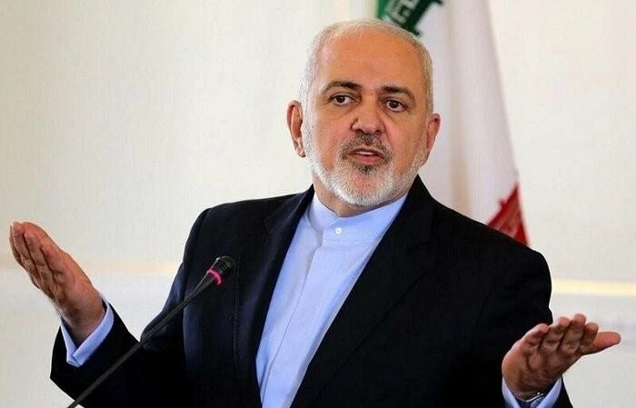 Ngoại trưởng Iran Mohammad Javad Zari tại cuộc họp báo ở Tehran, Iran. (Ảnh: IRNA/TTXVN)