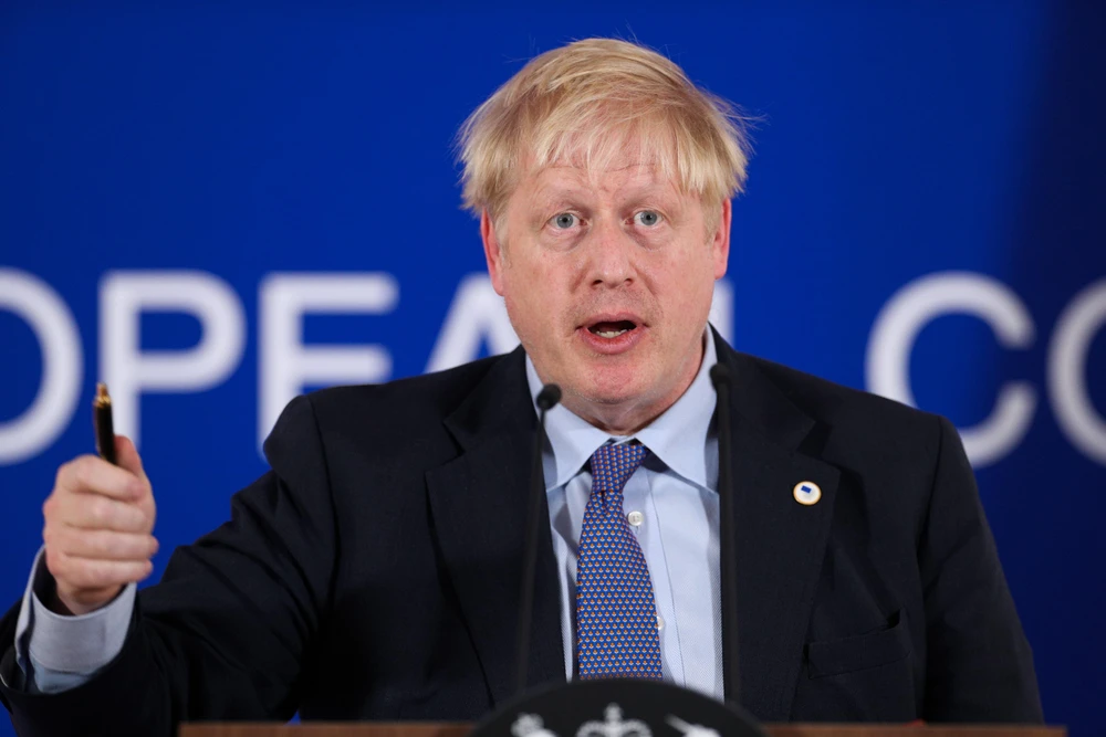 Thủ tướng Anh Boris Johnson. (Ảnh: THX/TTXVN)