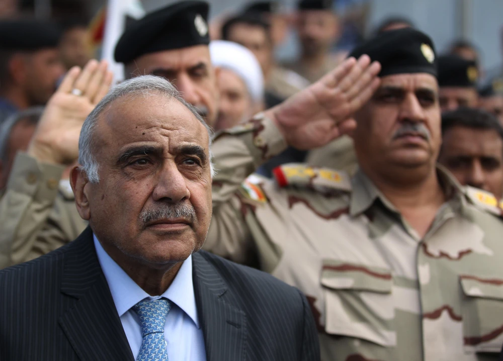 Thủ tướng Iraq Adel Abdul Mahdi tham dự một sự kiện ở Baghdad, Iraq, ngày 23/10/2019. (Ảnh: AFP/TTXVN)
