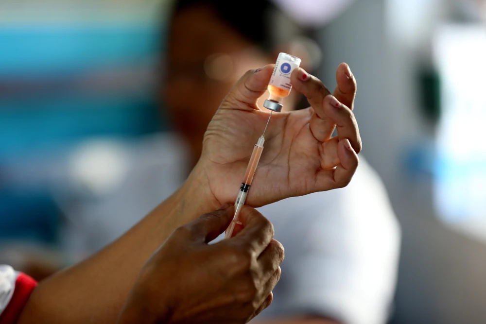 Vắcxin phòng bại liệt tại Yangon, Myanmar, ngày 17/10/2019. (Ảnh: THX/TTXVN)