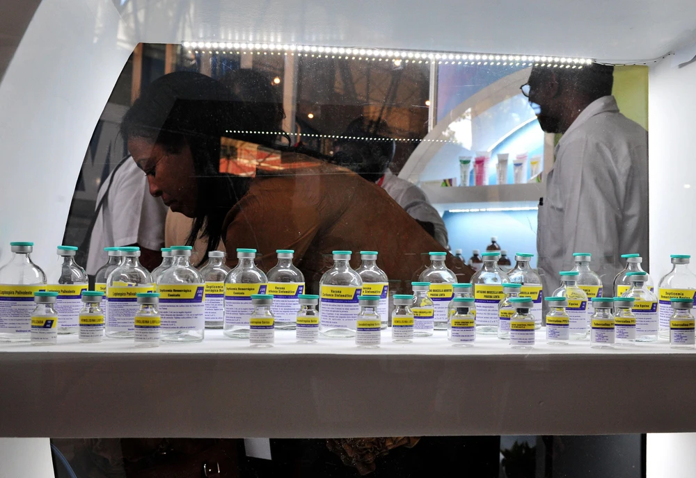 Dược phẩm, một trong những mặt xuất khẩu chủ lực của Cuba. (Ảnh: Lê Hà/TTXVN)