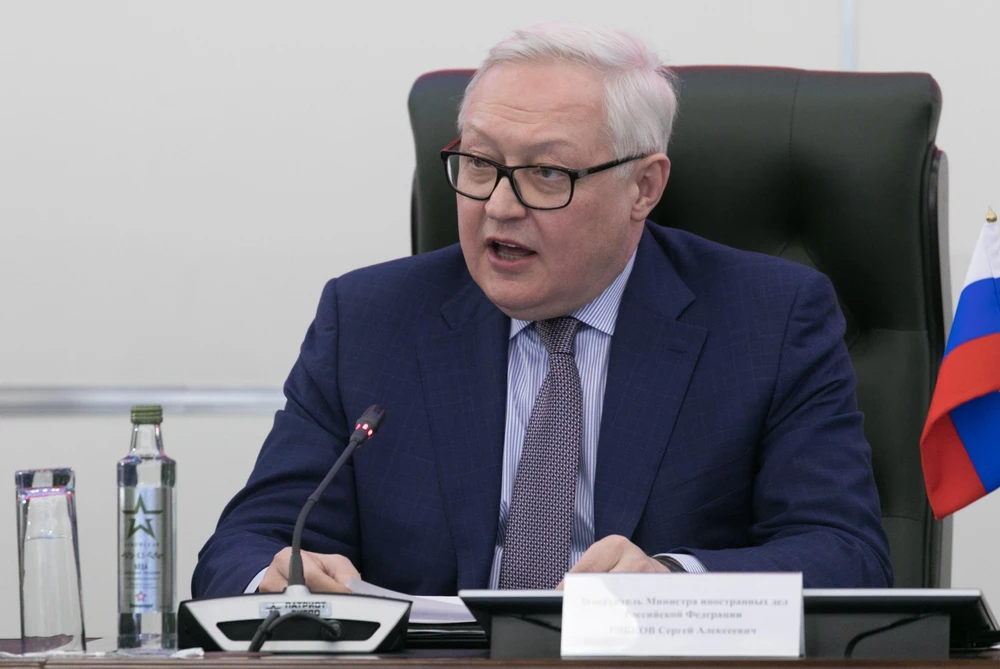 Thứ trưởng Ngoại giao Nga Sergey Ryabkov phát biểu trong cuộc họp báo ở ngoại ô Moskva ngày 23/1/2019. (Ảnh: THX/ TTXVN)