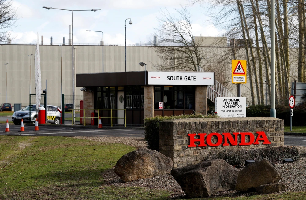 Nhà máy của Honda tại Swindon, tây nam Anh, ngày 19/2/2019. (Ảnh: AFP/TTXVN)