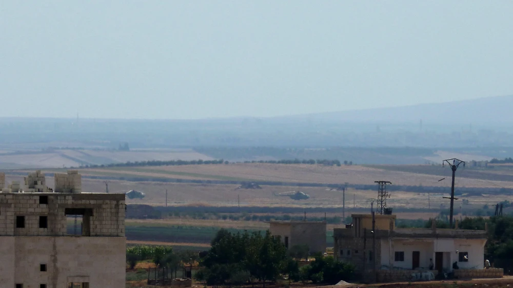 Một sân bay quân sự ở làng Taftanaz, phía Tây Bắc tỉnh Idlib, Syria. (Ảnh: AFP/TTXVN)